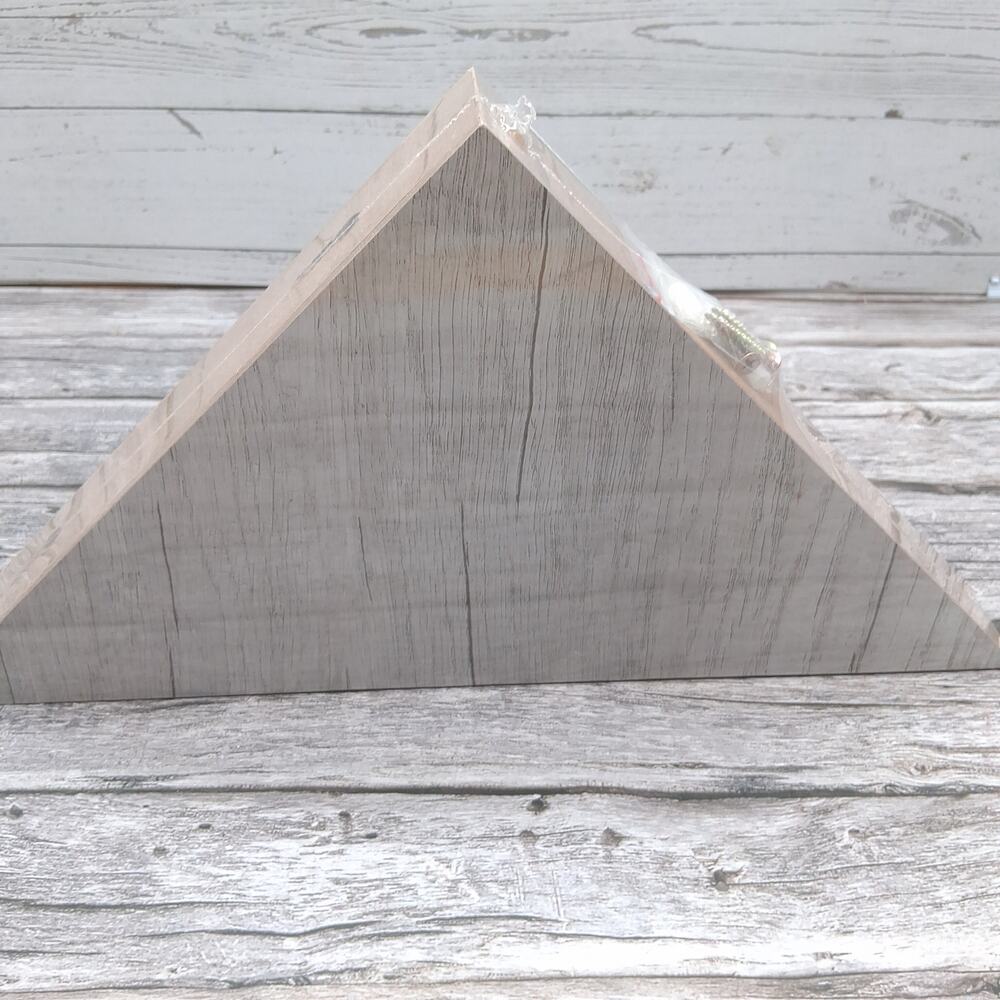 Home basics 10 In. Corner Floating Shelf 2 Pk Composite Wood 7Lb Weight Capacity - Picture 9 of 13